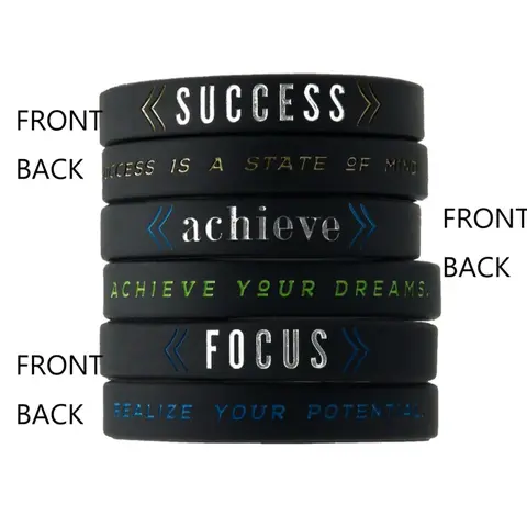 3pcs Letter Pattern Bangle for Women & Men, Fashion All-match Silicone Wristband, Trendy Accessories for Party and Daily Life, Stackable Bracelets, Fashionable Bangle, Stackable Bracelet Set, Bangles Bracelets Set