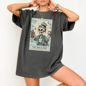 Comfort Colors Dance Mom Shirt, Funny Dance Mom Skeleton Tee, Ballet Mom Gift, Dance Competition Mom Outfit, Vintage Graphic Shirt Women