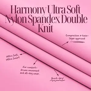 Harmony Ultra Soft Nylon Spandex Double Knit Fabric | Blue Moon Fabrics