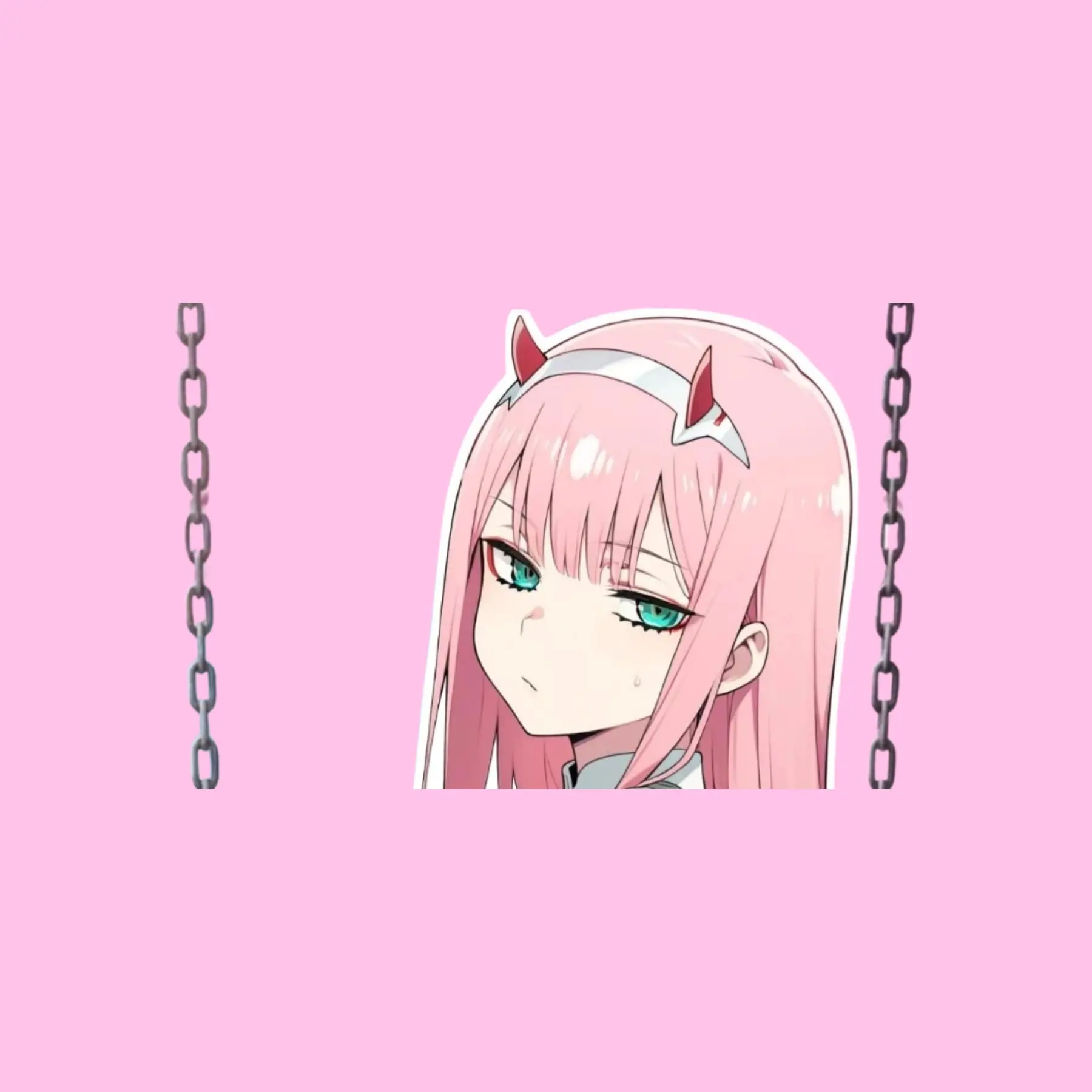 Zero Two Darling #7 Car, Phone Sticker – Kiss-Cut Vinyl Decal for Laptop & Hydro Flask, Full Body Sticker