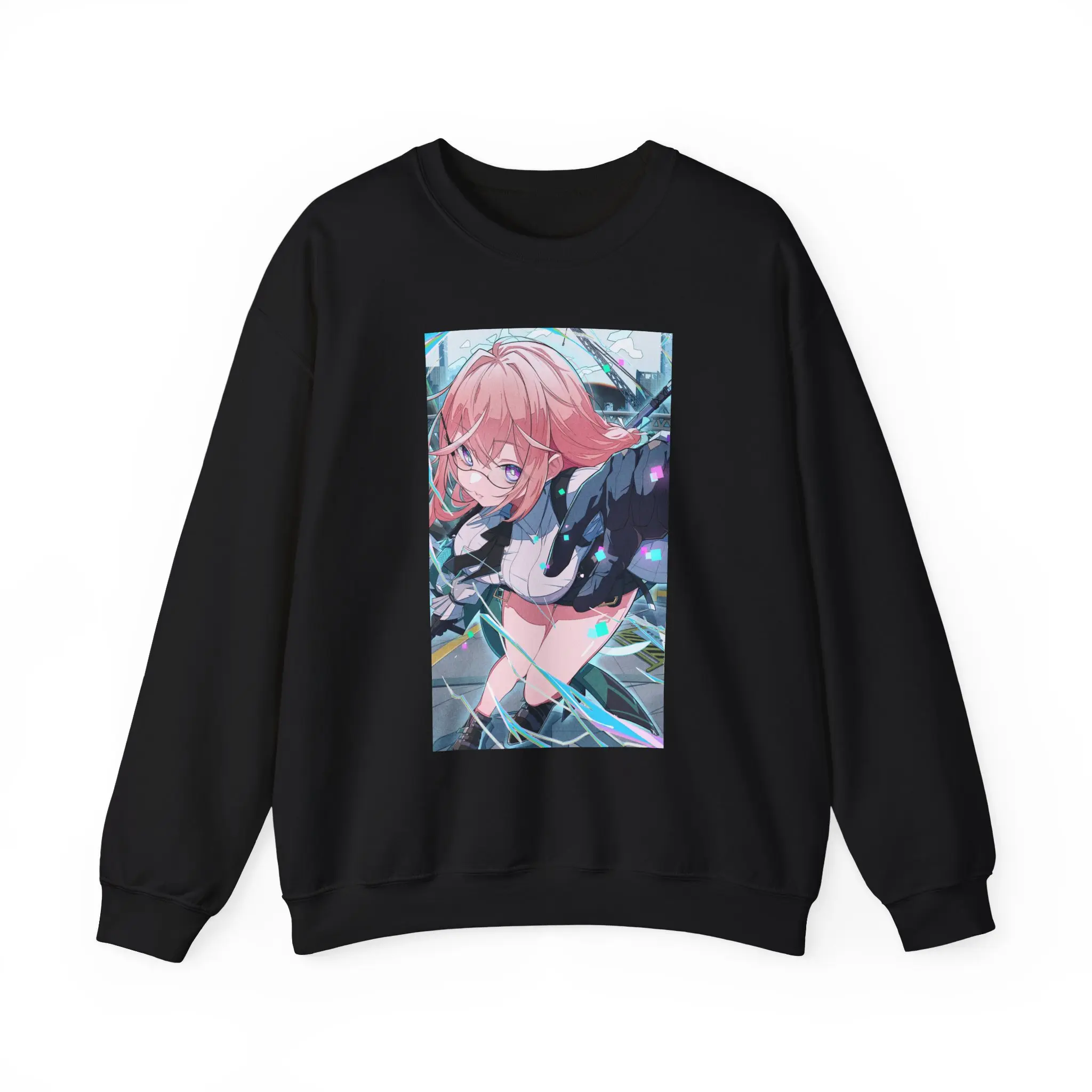 ZZZ Art Print Sweatshirt, Tsukishiro Yanagi Print Crewneck Jumper, Abstract Sweatshirt, Minimalist Art Sweater, Unisex Graphic Pullover