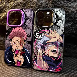 Colorful Jujutsu Kaisen TPU Silicon Smartphone Case - Customized, Soft, Cute Casing for iPhone 17,16,15,14,13,12,11 Pro Max Plus - Protective Tech Accessories for Mobile Devices