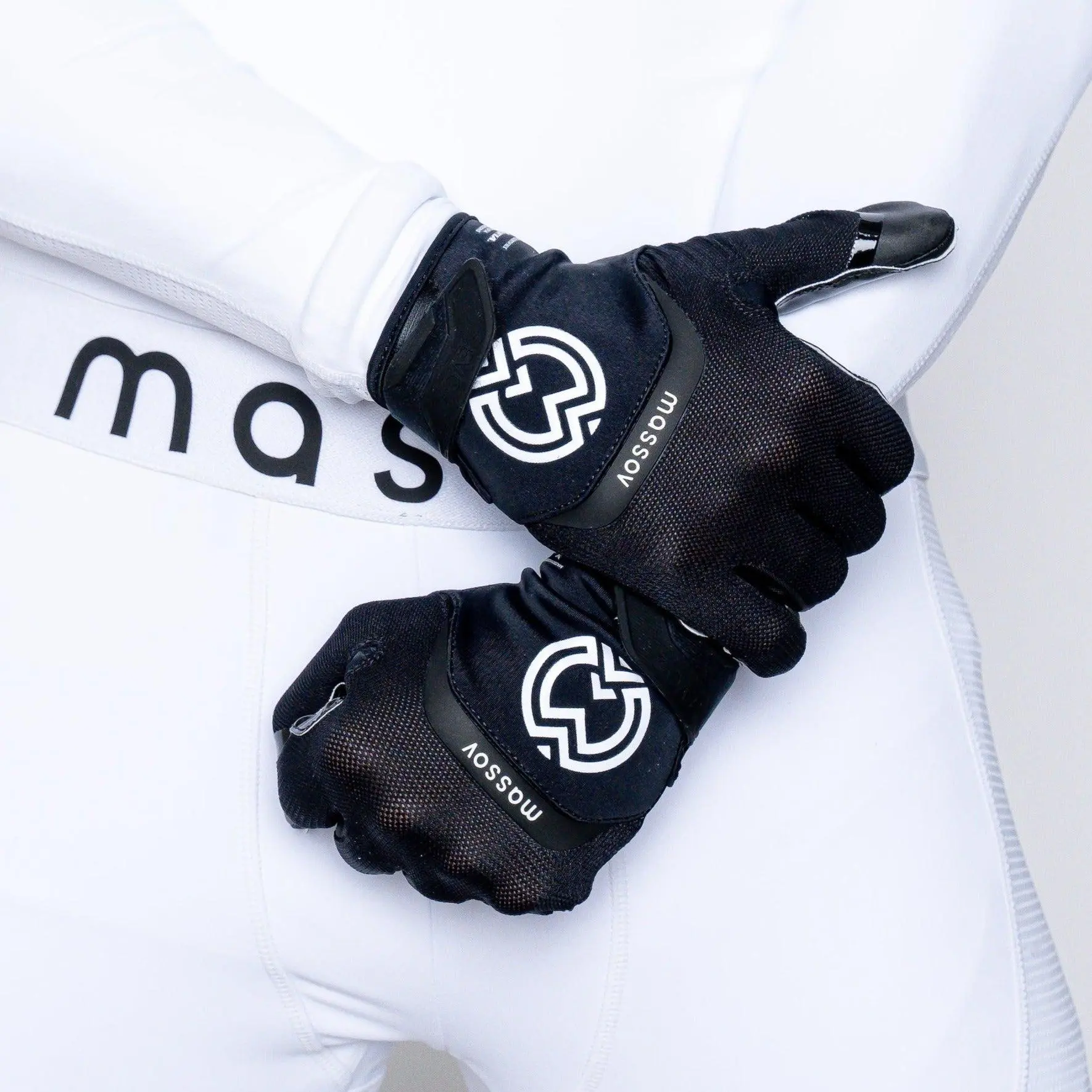EVO2 Jet Black Wide Receiver Gloves