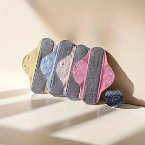 4pcs Leak-Proof & Waterproof Washable Incontinence Pads with Graphene Aseptic Technology for Elderly Care