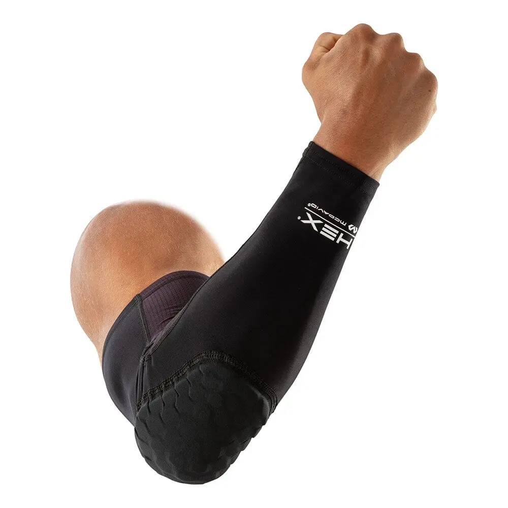 McDavid HEX Force Single Arm Compression Sleeve - Sports Protective Gear with 9mm Anatomically Graduated Tech, hDc Moisture Management System, Arm Compression Sleeves, Volleyball Accessories, Athletic Protective Gear