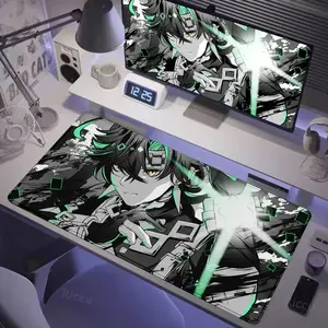 [Sale off up to 65%][Free Ship] Hot selling item Genshin Impact KINICH electronic sports Game 400x900cm Large HD Printing Computer Lock edge Keyboard Mouse Pad