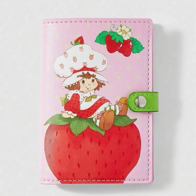 Strawberry Shortcake Passport Holder, Strawberry-Themed Design, Lightweight Travel Protection Accessory