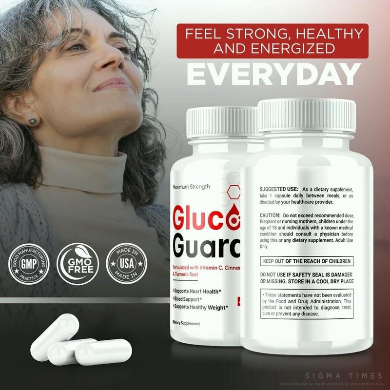 Gluco Guard Advanced Blood Sugar Support Pills for Overall Metabolic Health 60ct