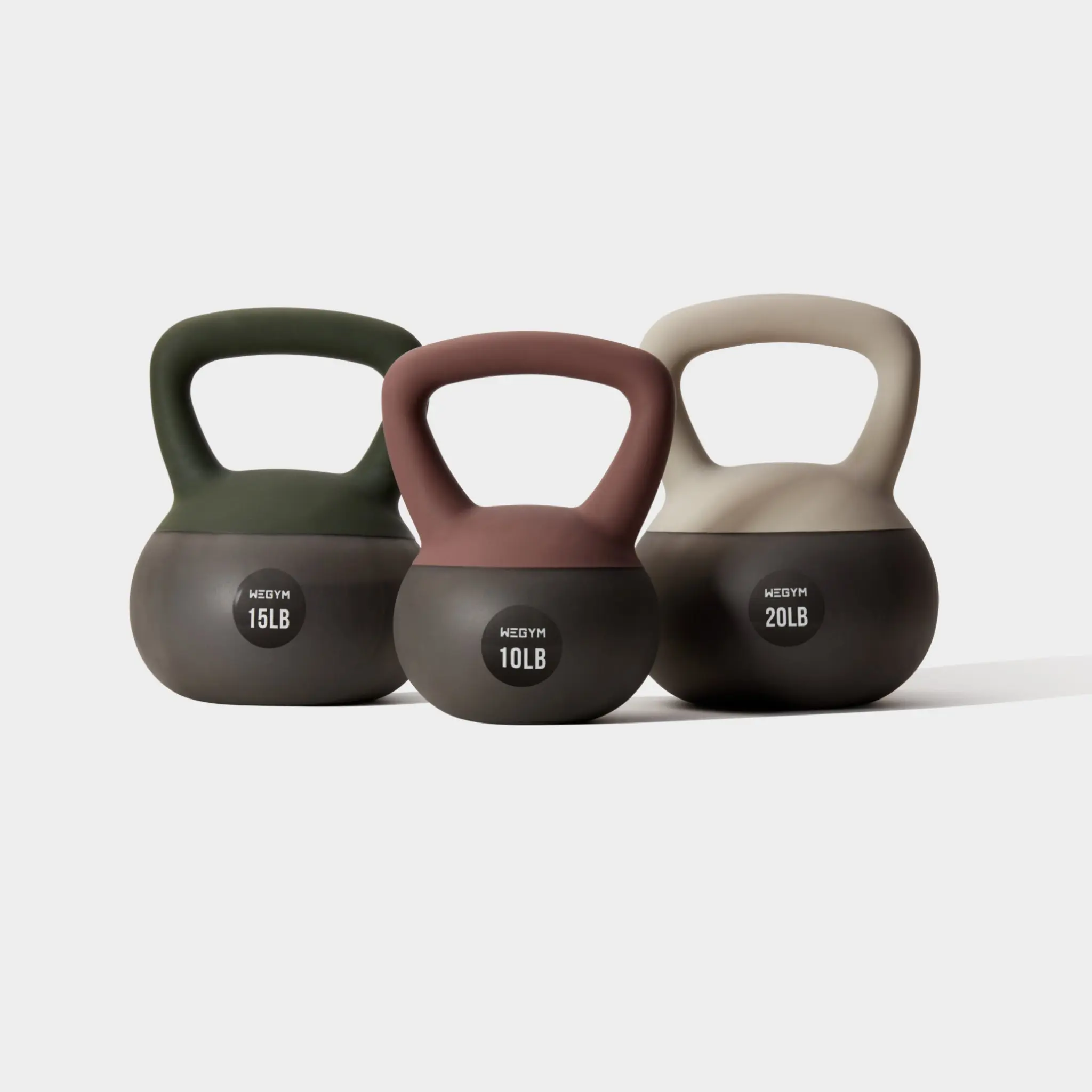 WeGym Soft Kettlebell Set - 10, 15 & 20 lbs