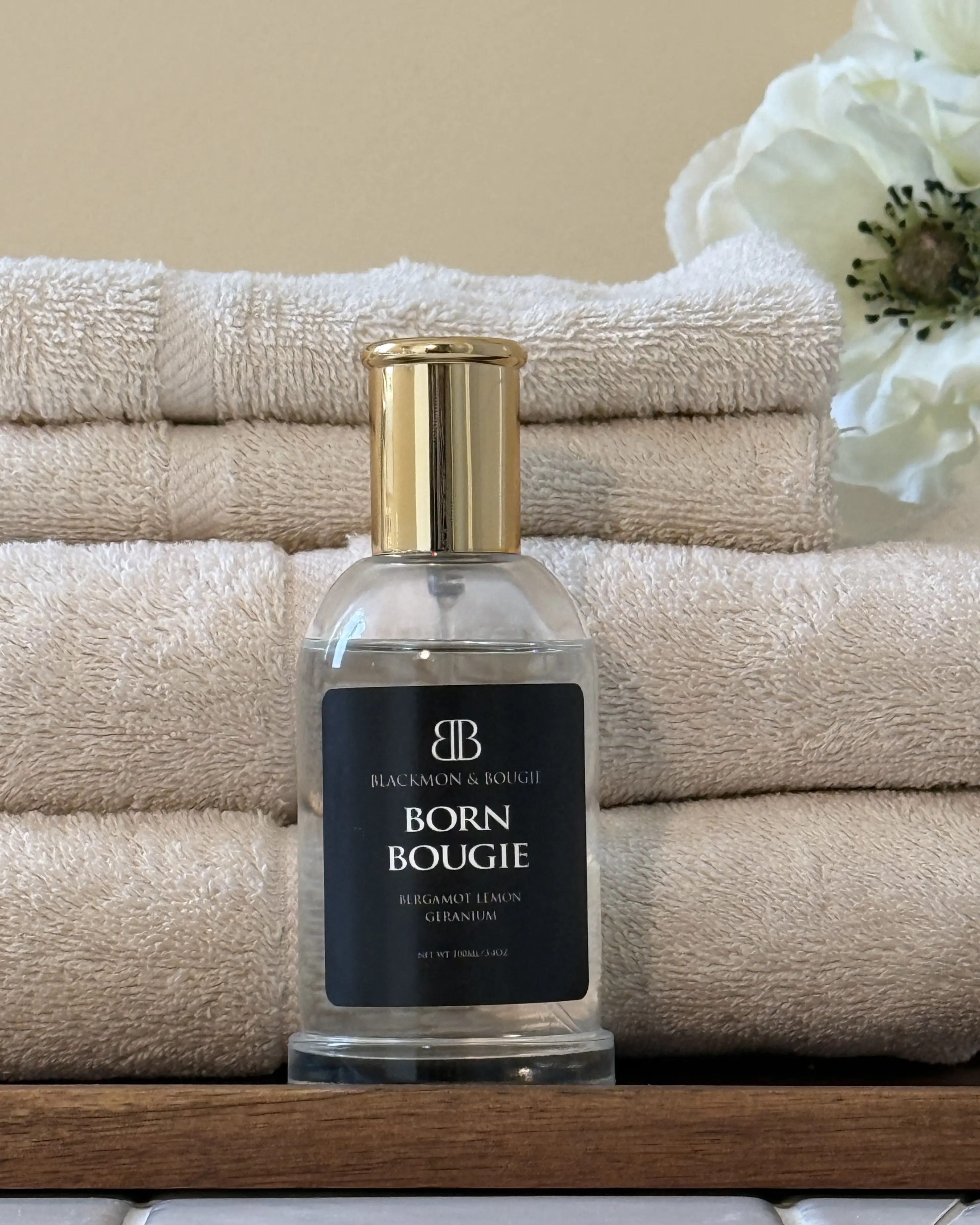 Blackmon & Bougie Born Bougie Room & Linen Mist | Bergamot, Lemon & Geranium | 100 mL