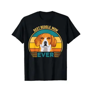 The Ultimate Beagle Lover Tee Stylish Retro Sunset Design For Dog Enthusiasts Comfortable Cotton Crew Neck Short Sleeve Shirt Ideal Gift For Men And Women