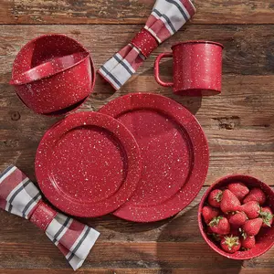 Speckled Enamelware - Red