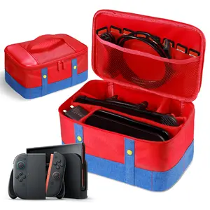 Large Portable Protective Case for Nintendo Switch 2 Console Controller, Travel Storage Bag with 10 Game Card Slots, Waterproof Shockproof Game Accessories