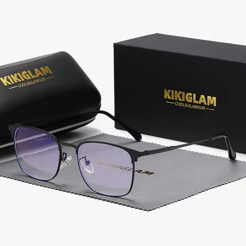 Unisex Fashion Casual Full-frame Glasses, Anti-blue Light Glasses, Bluelight Glasses, Plano Lenses Eyeglasses for Work, Daily Clothing Decor, Perfect for Student Daily Use, Lightweight Eyeglasses, Lightweight Eyewear, Trendy Casual Eyeglasses