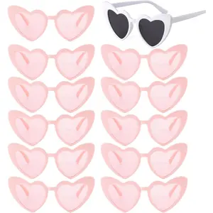Bachelorette Party Favor Sunglasses 6 Pack,Retro  Eye Heart Sunglasses for Women,Bridesmaid Proposal Gifts