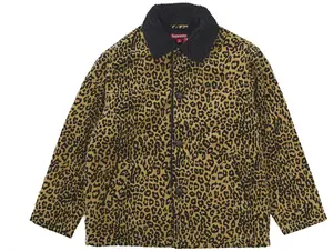 Supreme Kindermann Uncut Corduroy Car Coat Leopard