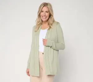 Belle by Kim Gravel Braided Cable Cardigan