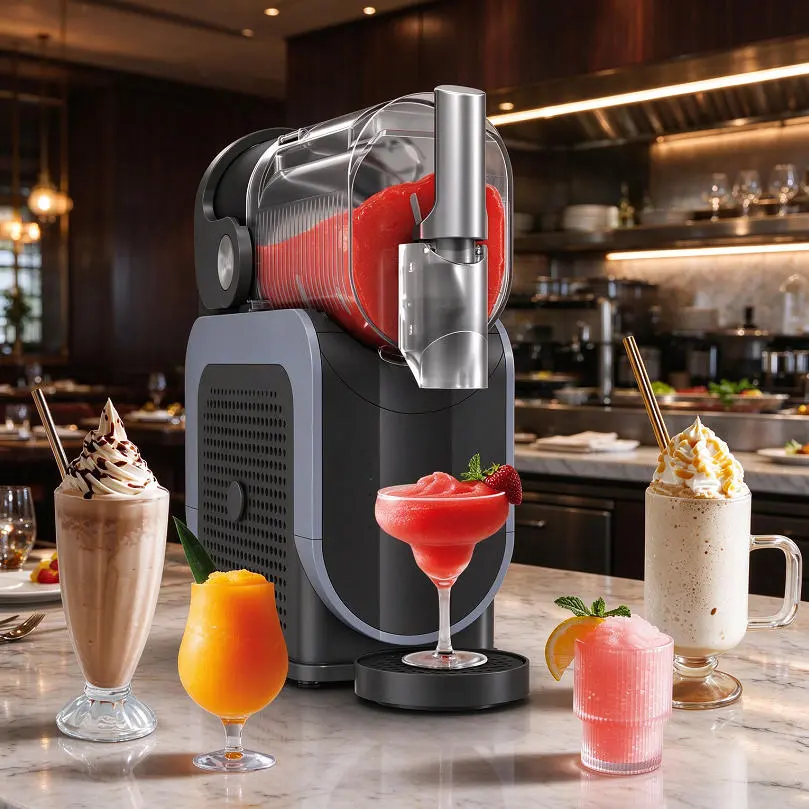 Countertop Frozen Slush Machine, Single Bowl Slushy Maker, Electric Ice Slush Drink Maker for Margaritas, Cocktails, Iced Coffee, Commercial & Home Use