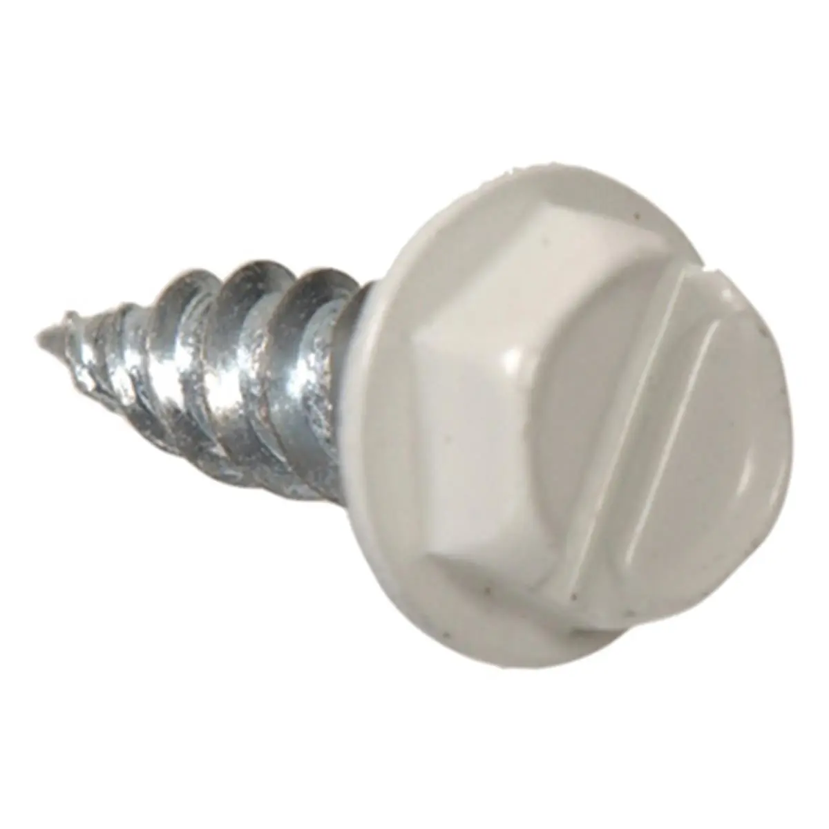 212 MAIN Hex Washer Head Slotted Self-Piercing Gutter Screws - 7x0.5 in, White, for Sports & Outdoor, Water Sports, Sailing