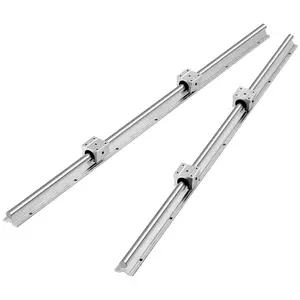 Garvee SBR Linear Rail Guides and Slide Blocks Set with 1200mm Fully Supported SBR20 Rail, 4 SBR20UU Ball Bearing Blocks, 2 Pieces of 800mm SBR16 Rails, and 4 SBR16UU Bearing Blocks for DIY CNC Automation and Machinery