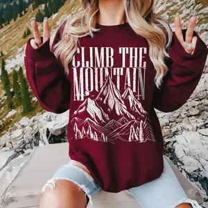 ACOSF ACOTAR T-Shirts, Crewneck Sweatshirts & Pullover Hoodie | Climb the mountain Nesta Archeron Cassian Valkyrie Gwyn Emerie Velaris Ramiel Valkyrie Licensed SJM Merch CVWG