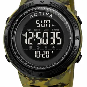 Activa X Invicta Digital Men's Watch - 50mm. Green Camouflage #62