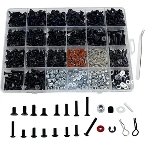 1000pcs RC Screw Kit RC Car Tool Kit, Hardware Fasteners for Traxxas Arrma Redcat Axial RC4WD HSP HPI SCX10 Losi 1/8 1/10 1/12 1/16 RC Cars Trucks Crawler, RC Screws Accessories