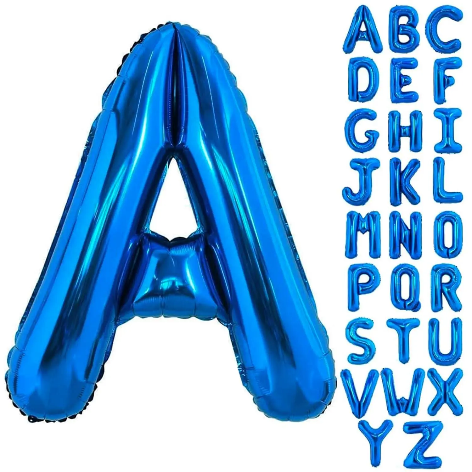 40 Inch Blue Letter A Balloons Alphabet A Letter Balloons Foil Mylar Big Letter Balloons For Birthday Party Anniversary New Year Graduation Wedding Decorations