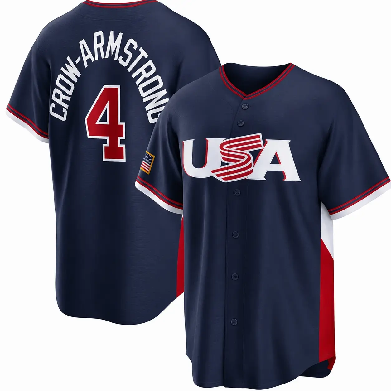 Pete Armstrong #4 USA World Baseball Classic Men's Jersey
