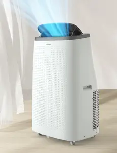 Garvee Powerful 14000 BTU Portable Air Conditioner – 3-in-1 Cooling, Dehumidifier & Fan – Quiet Operation – Cools Rooms Up to 750 Sq.Ft – LED Display – Remote Control – 24H Timer – Window Kit – Energy Efficient Mobile AC for Home & Office