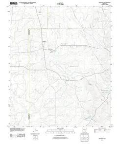 Glendale Arkansas USGS Topographic Quadrangle Map, 2011, 1:24000
