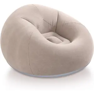Inflatable Bean Bag Chairs for Adult Blow up Chairs Lazy Sofa Folding Portable Inflatable Chair for Movie Outdoor Room Bedroom Reading Camping(Coffee)