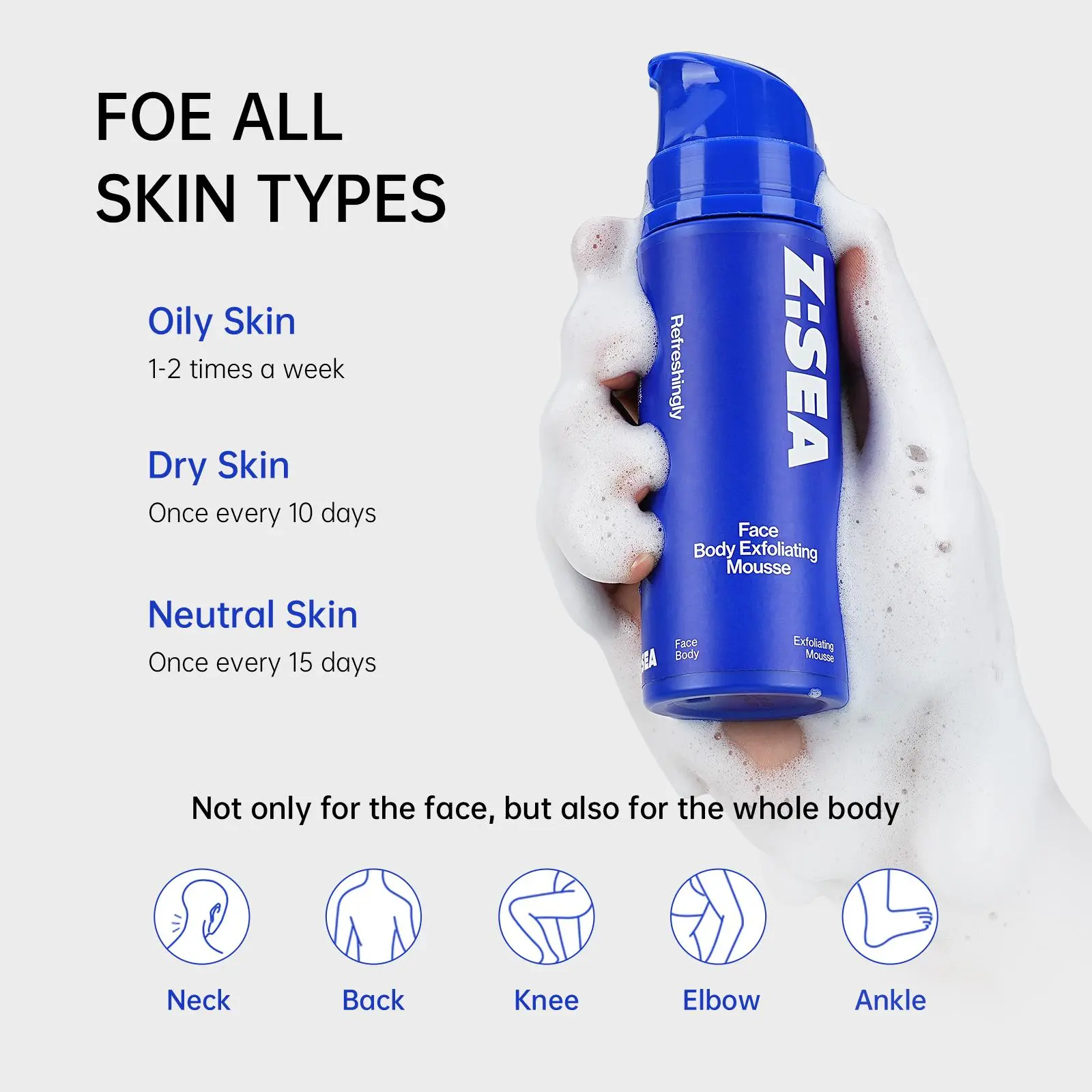 Z:SEA Purifying Exfoliating Mousse - 110ml Face & Body Moisturizer