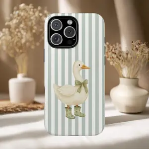 Cottagecore Goose Phone Case: Duck Design, Farmhouse Style Suitable for IPhone17 11 12 13 14 15 16 Pro Max Air Plus