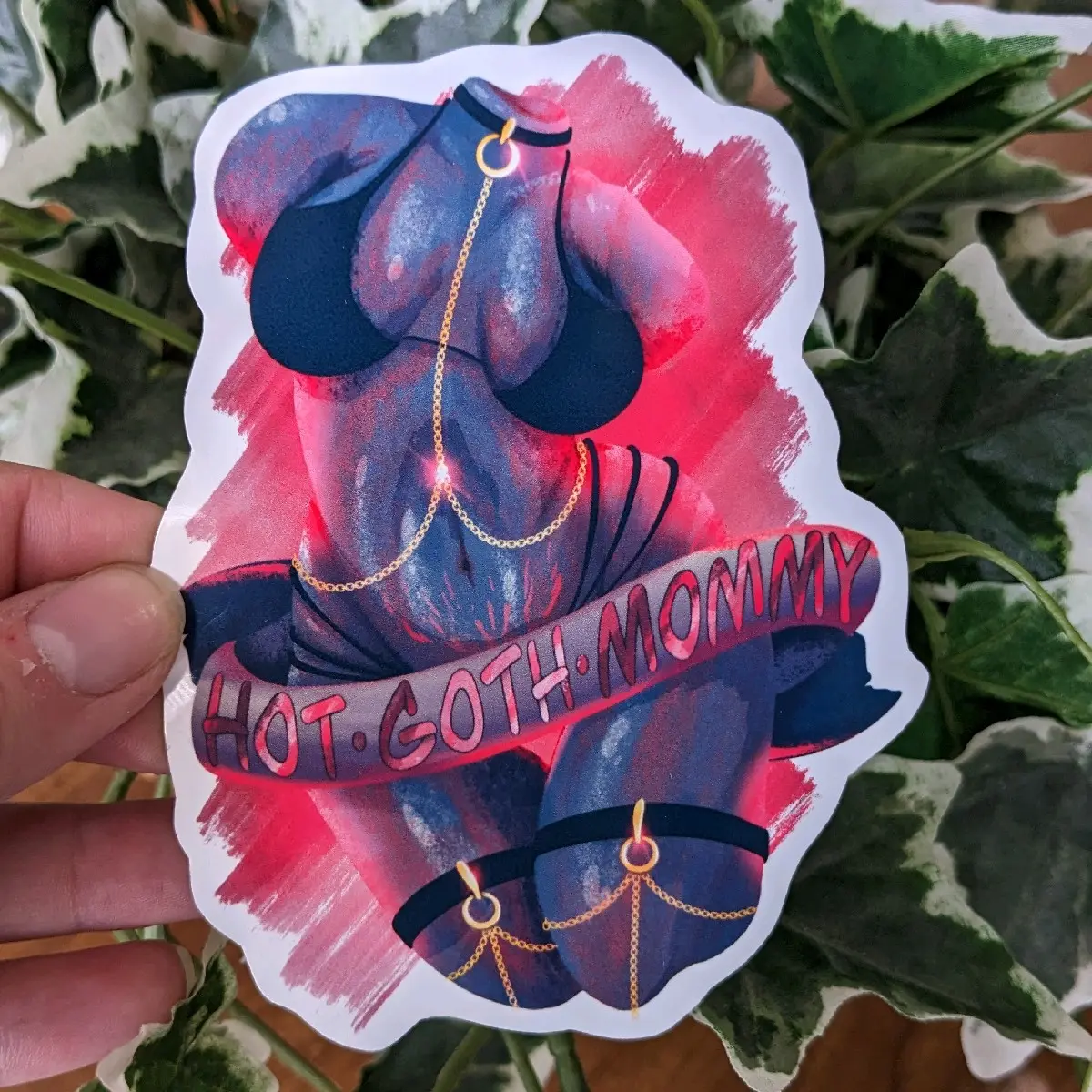 Hot Goth Mommy Sticker