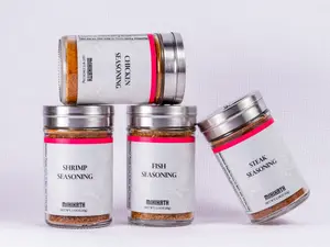 Mihikath Spices Organic Seasoning Stater Pack. Fish , Shrimp, Chicken and Steak Seasoning. Gourmet Spice rub for BBQ, Smoking and Cooking. All in One Seasoning Set