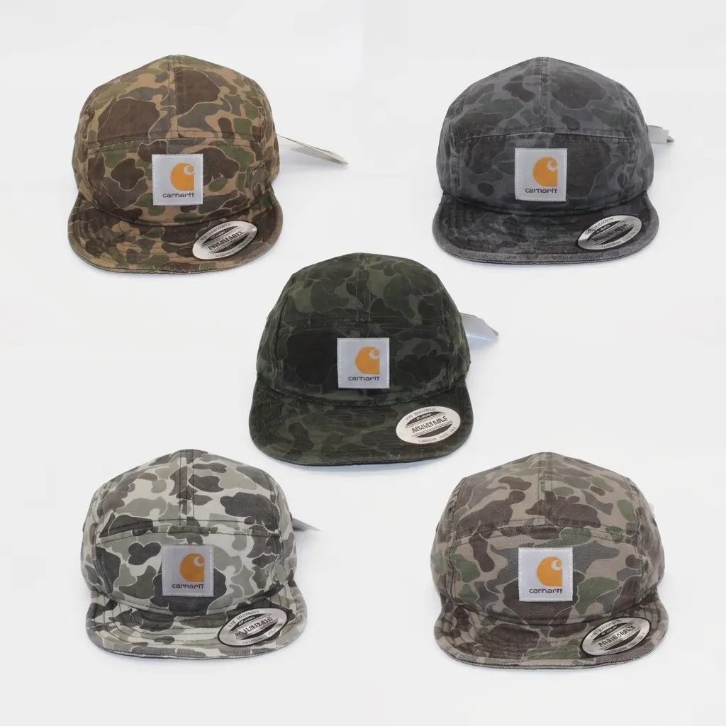 Carhartt Vintage Niche Workwear Camo Baseball Cap, Outdoor Hip-Hop Baseball Cap