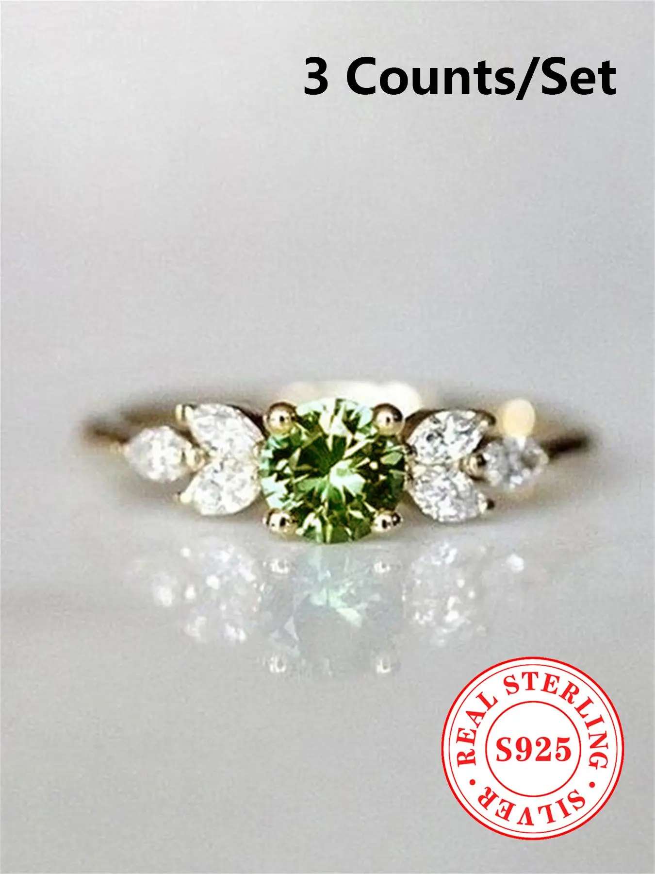 925 Sterling Silver Elegant Fashion Rhinestone Decorated Ring, Fashion Jewelry for Party, Daily Clothing Decor, Trendy Exquisite Jewelry for Birthday