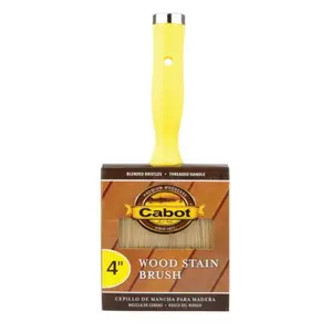 Cabot 140.0000061.000 4-in. Wood Stain Brush with Threaded Handle