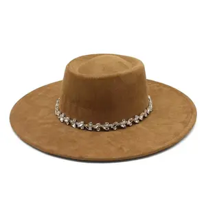 Diamond Round Boater Brim Fedora Hat-Unisex ,Adjustable & Stylish Suitable for Pyrography, Laser Engraving