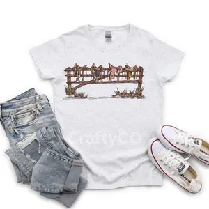 Saddle Up light grey UNISEX T-shirt Top Tshirt Casual