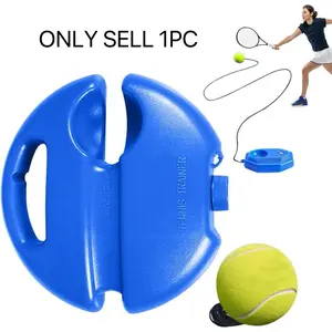 Tennis Practice Rebounder, Tennis Buddy, TennisTrainer Rebound Ball, with Weighted Base, TennisSelf Training Tool, Tennisball on String for Practice, for Beginners, Sport