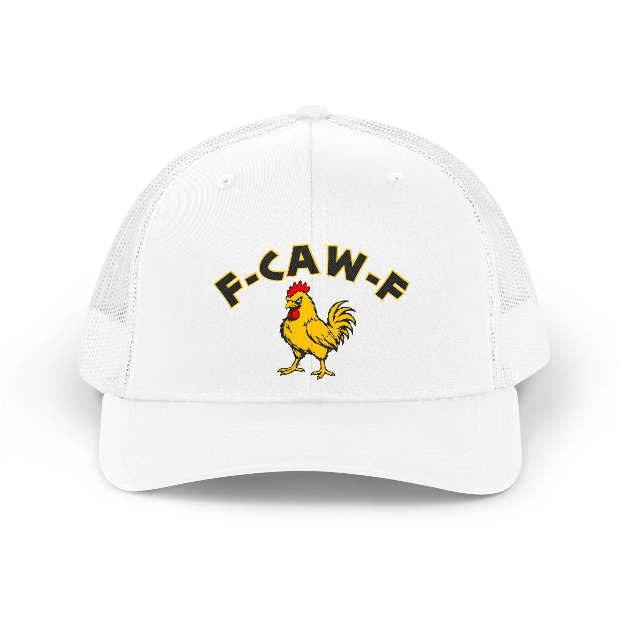 F-CAW-F Angry Chicken Hat - Funny Rooster Trucker Cap HIGH QUALITY (Not like the other cheap, thin TikTok hats)