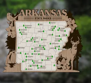 Arkansas State Park Map