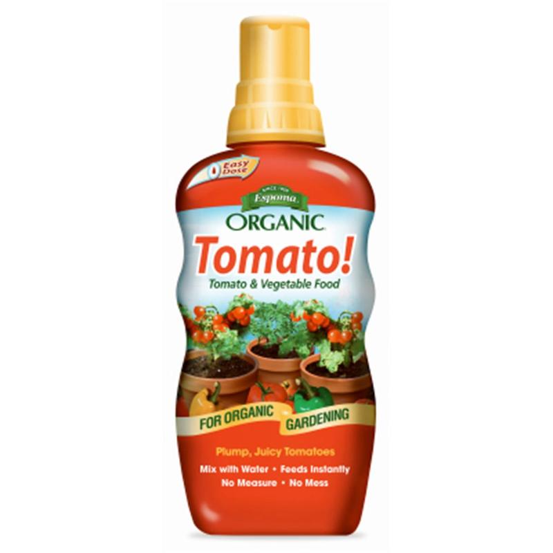 Espoma Organic Liquid Tomato Food Concentrate - 18 oz Natural Garden Fertilizer, Multi-Purpose Formula for Growing Plump Tomatoes