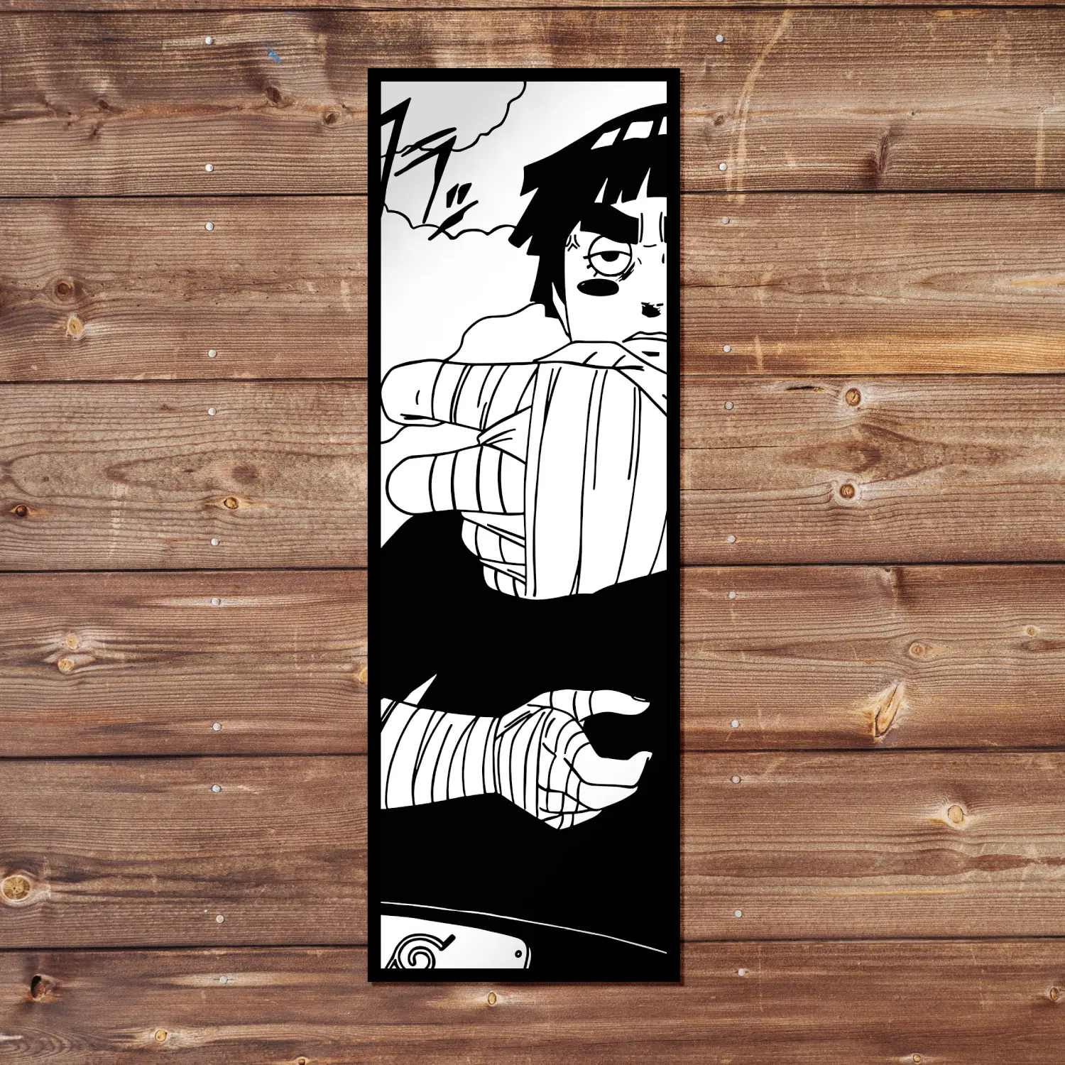 Rock Lee Vinyl Sticker - Handmade JDM Slapper Sticker for Waterproof Window, Laptop, Kindle, and Water Bottle