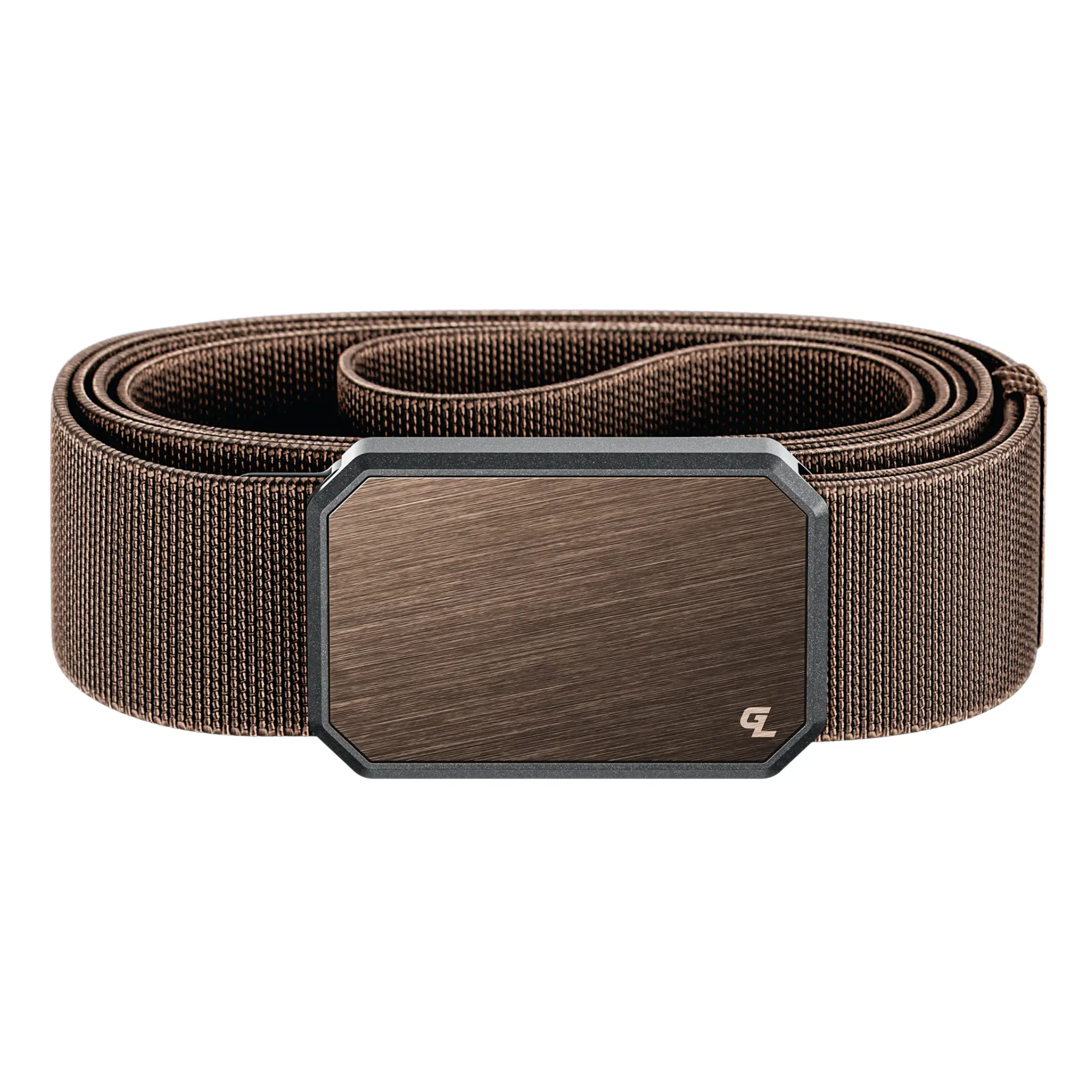Groove Life Groove Belt, Men's Magnetic Stretch Belt, Adjustable Fit & Durable for Work, Everyday Carry & Casual Wear, Bronze / Dark Earth Brown