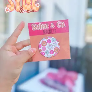 Smiley Magnet - Fun and Playful Home Decor - Durable and Easy to Clean