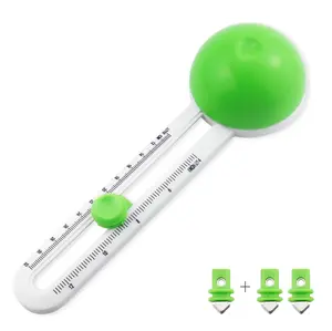 [Summervibes] 1 Set Rotary Circle Cutter Cut Paper Trimmer Scrapbooking Tool with 3 Replaceable Blades for Art and DIY Crafts,Cards Making,Father's Day Gift,Hand Tools Kits