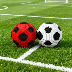 1023pcs Creative Football Building Set, Soccer Building Block, Fan Favorite Decorative Figurine, Abs Material, Adult Stress Relief Toy, Perfect Gift